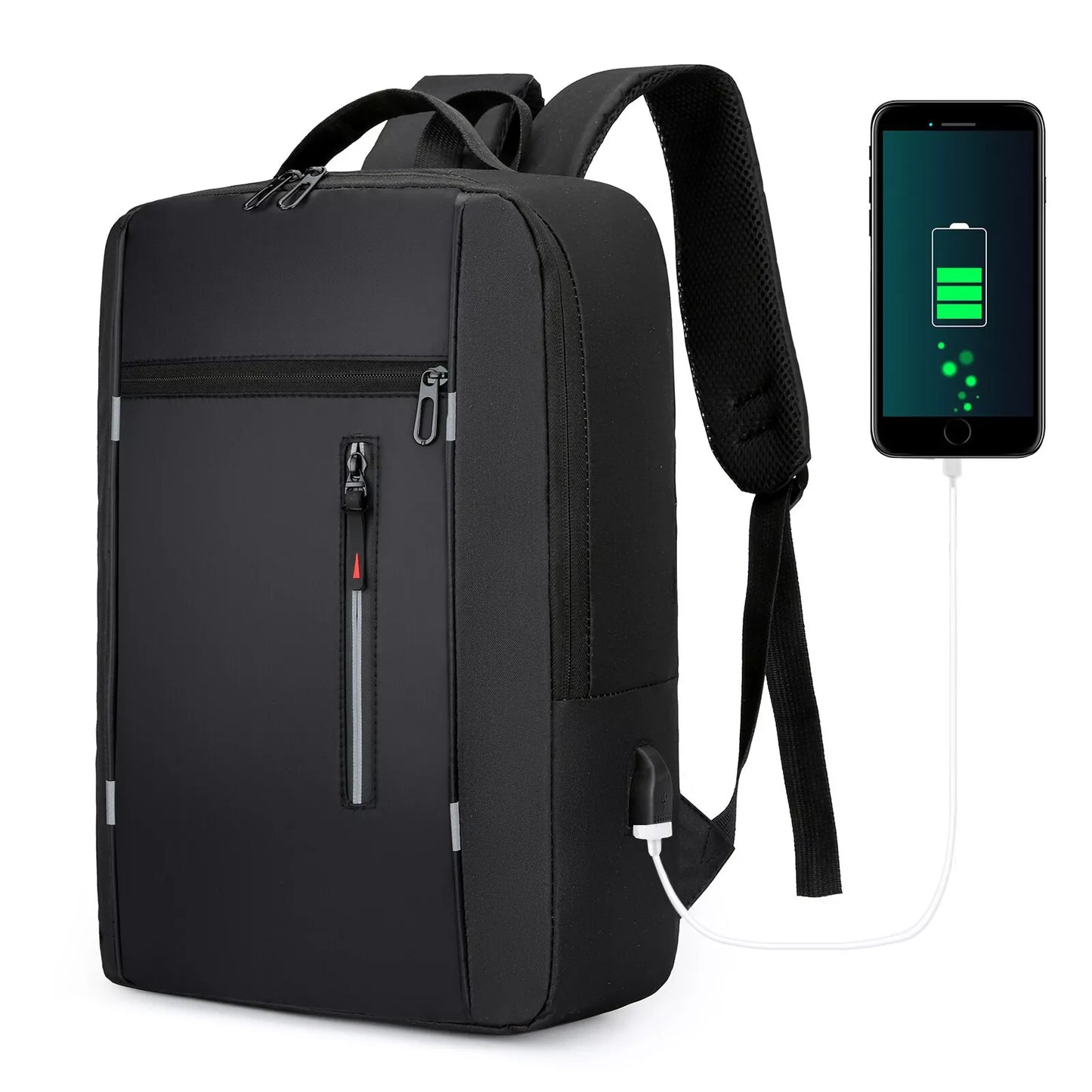 Black Backpack Men: Smart Urban Design med Hållbar Innovation - Ryggsäck